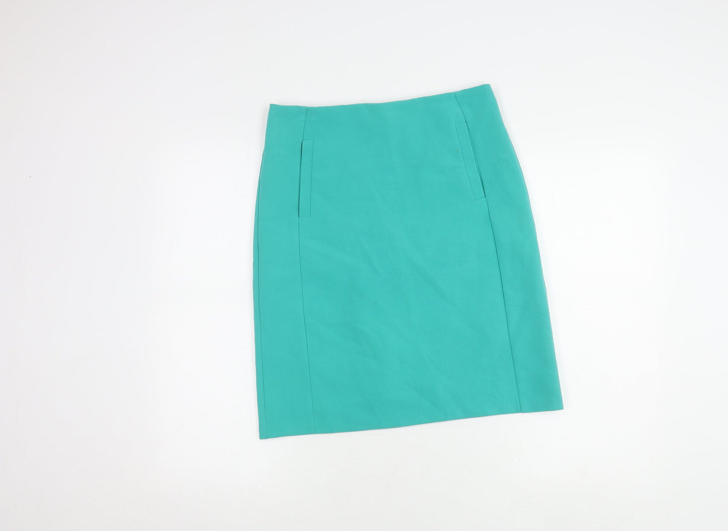Marks and Spencer Women's Green Pencil Skirt, Size 8