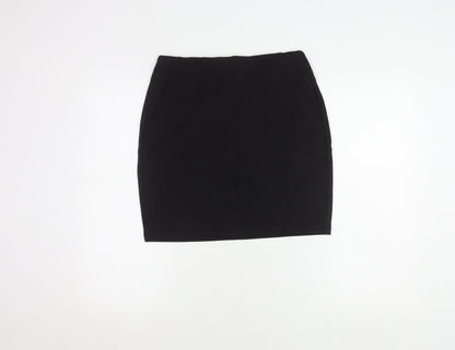 Next Women's Black Size 10 Pencil Skirt with Zip