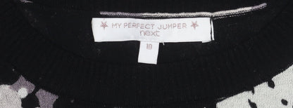 Womens UK Size 10 NEXT Black Jumper Jumper