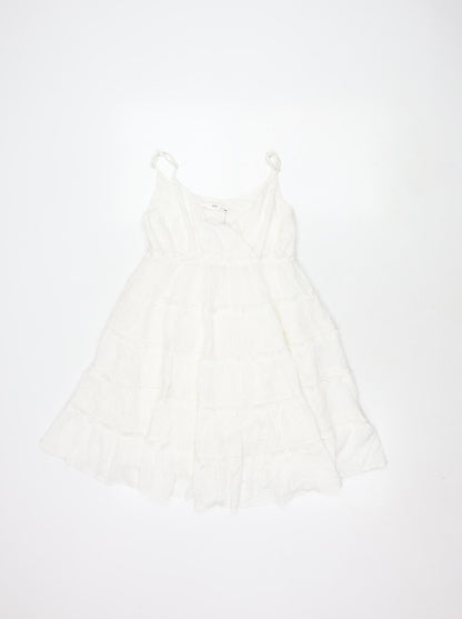 Marks and Spencer Girls Ivory Lace Sleeveless Dress 10-11 Years
