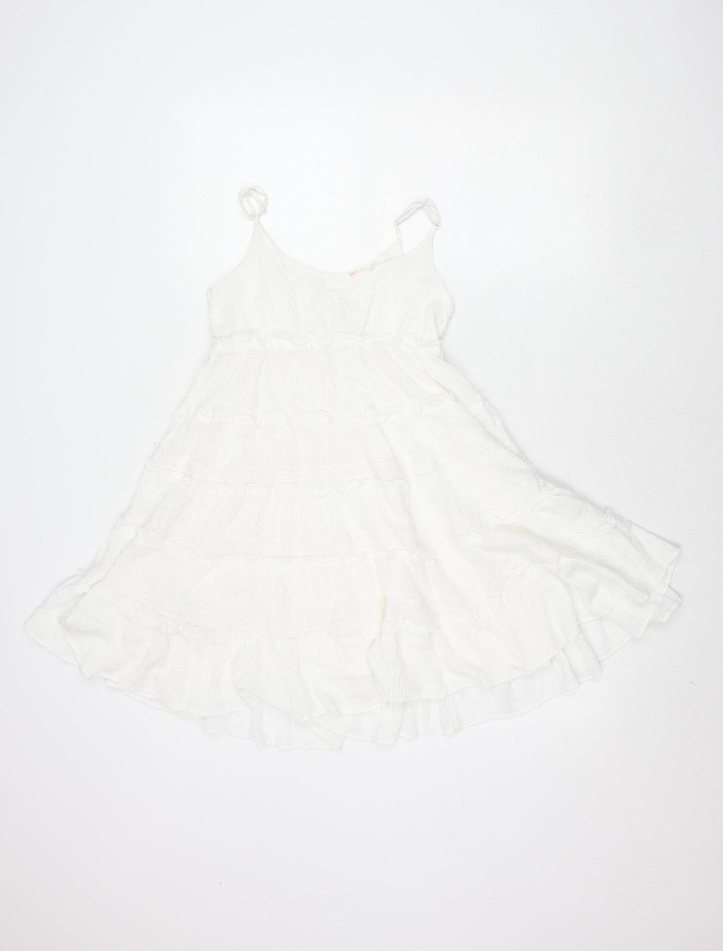 Marks and Spencer Girls Ivory Lace Sleeveless Dress 10-11 Years