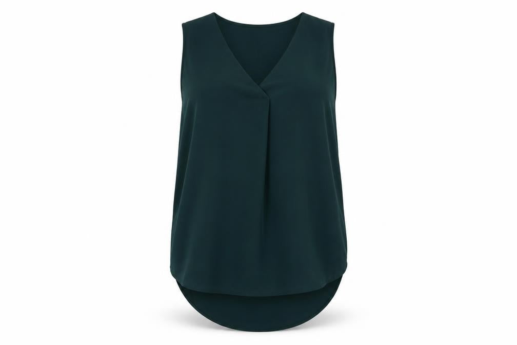 Womens UK Size 6 H&M Green Tunic Blouse