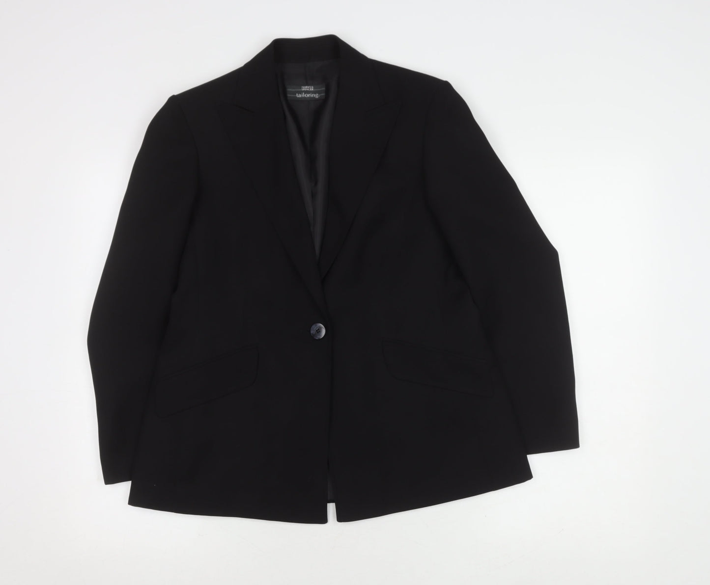 Marks and Spencer Women's Black Blazer, Size 12 Petite