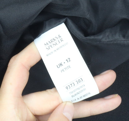 Marks and Spencer Women's Black Blazer, Size 12 Petite