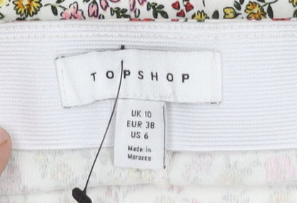 Topshop Women's Floral Pencil Skirt, Size 10, Viscose