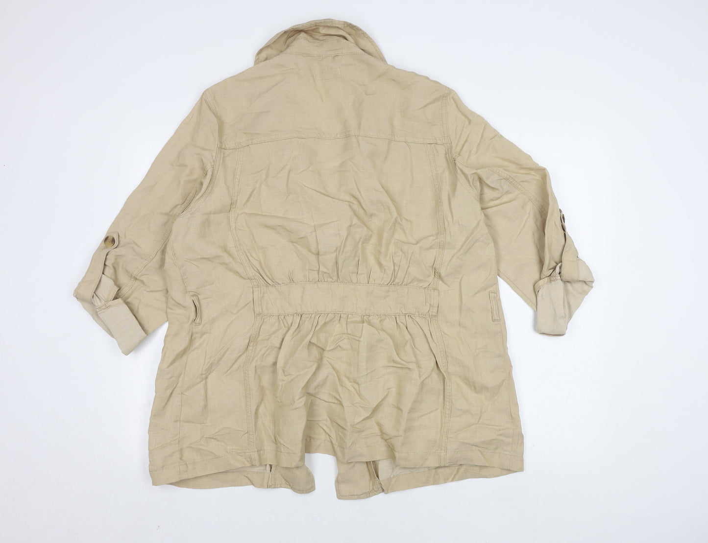 Womens UK Size 18 NEXT Beige Basic Jacket