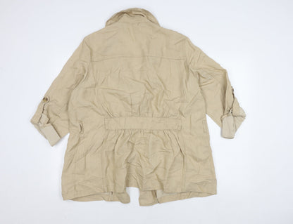 Womens UK Size 18 NEXT Beige Basic Jacket