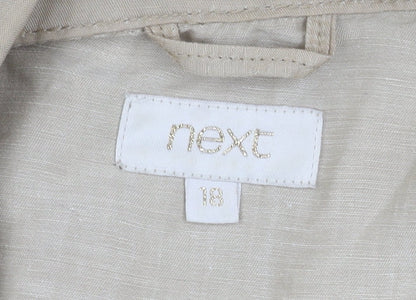 Womens UK Size 18 NEXT Beige Basic Jacket