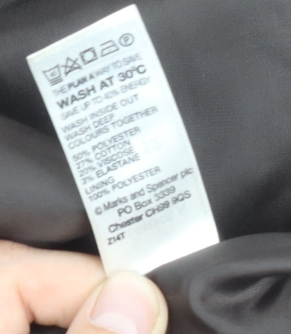 Marks and Spencer Women's Brown Geometric Skirt Size 12