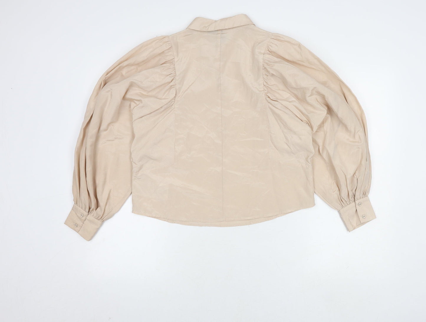 Womens UK Size S Y.A.S Beige Cropped Blouse