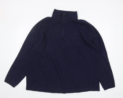 Mens UK Size 2XL Champion Blue Full Zip Sweatshirt