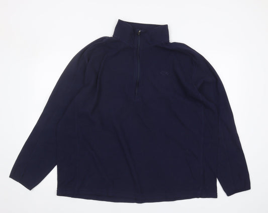 Mens UK Size 2XL Champion Blue Full Zip Sweatshirt