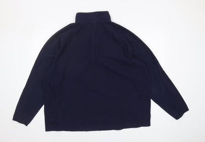 Mens UK Size 2XL Champion Blue Full Zip Sweatshirt