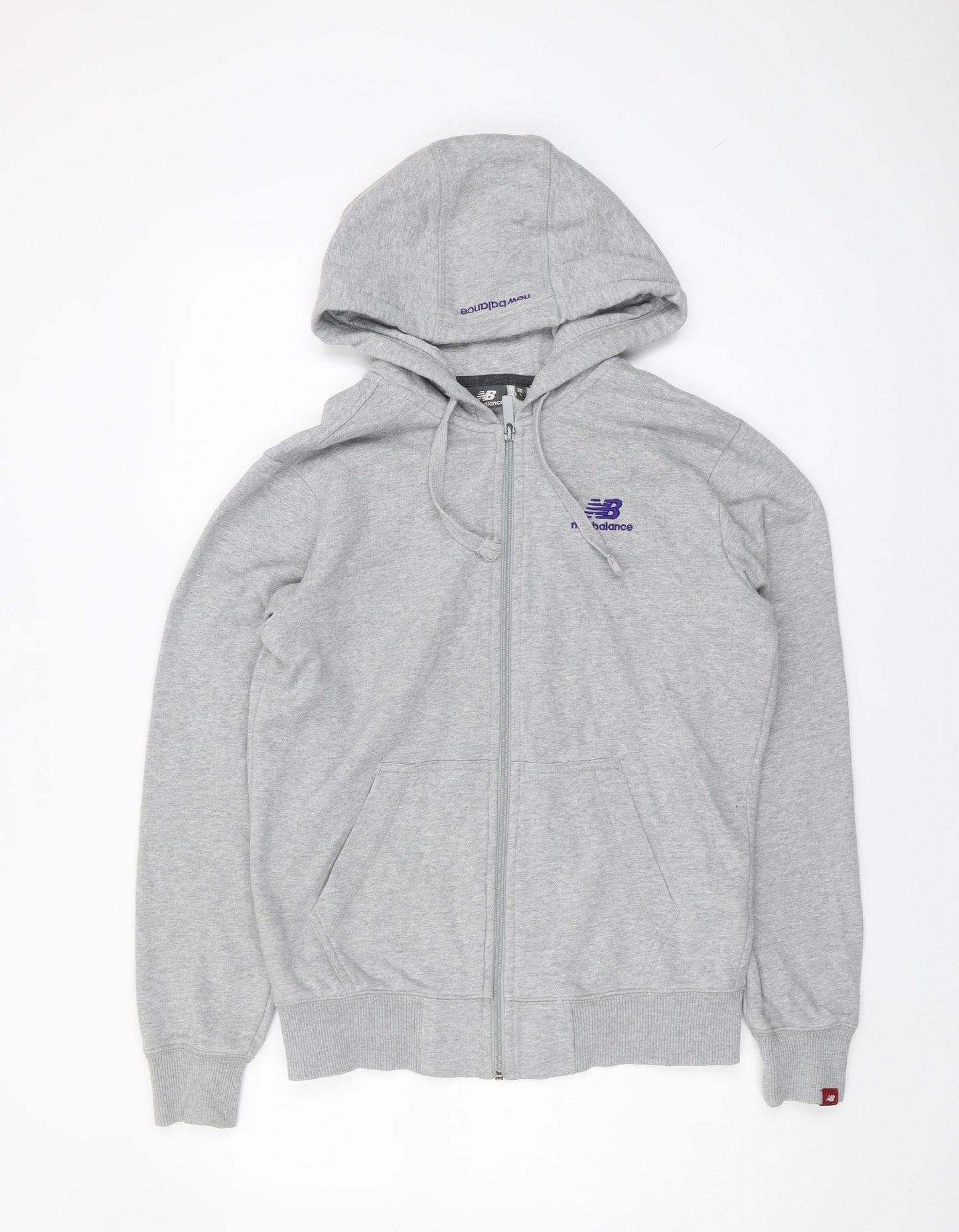 Mens UK Size S New Balance Grey Full Zip Hoodie
