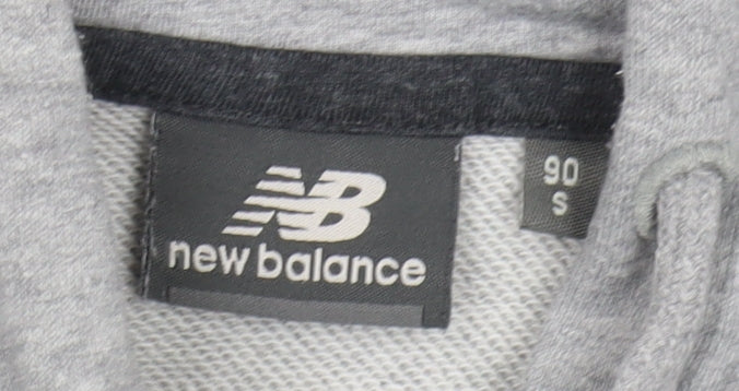 Mens UK Size S New Balance Grey Full Zip Hoodie