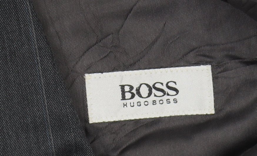 Mens UK Size 38 HUGO BOSS Regular Grey Suit Jacket