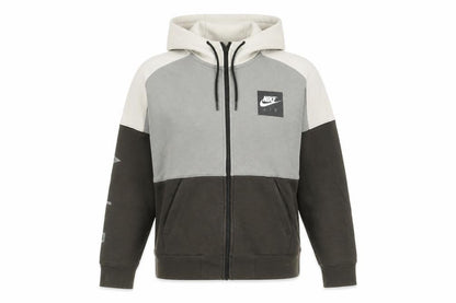 Front view of Nike unisex multicoloured full zip hoodie xs