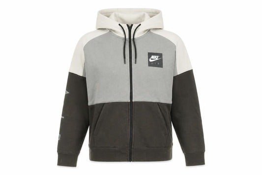 Front view of Nike unisex multicoloured full zip hoodie xs
