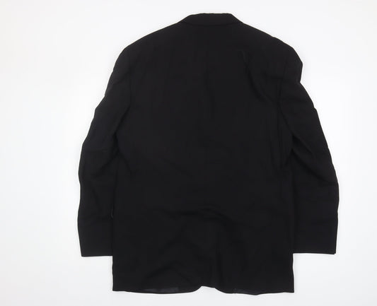 Mens UK Size 40 Pierre Cardin Regular Black Suit Jacket