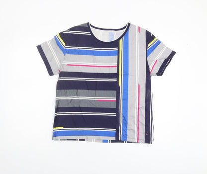 Womens UK Size S Tommy Hilfiger Multicoloured Basic T-Shirt