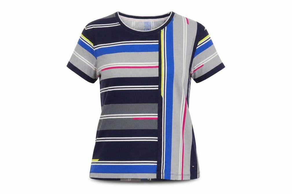 Womens UK Size S Tommy Hilfiger Multicoloured Basic T-Shirt