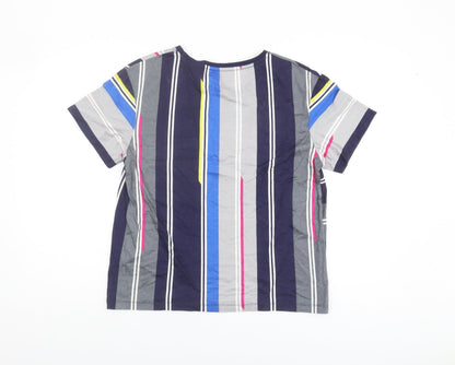 Womens UK Size S Tommy Hilfiger Multicoloured Basic T-Shirt