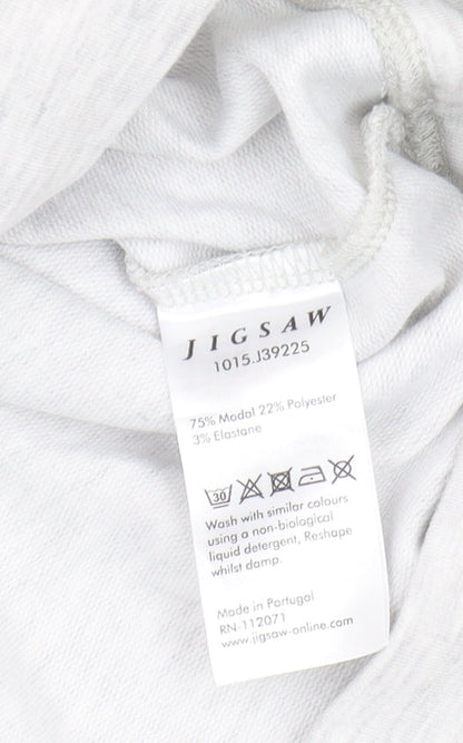 Womens UK Size XS Jigsaw White Basic T-Shirt