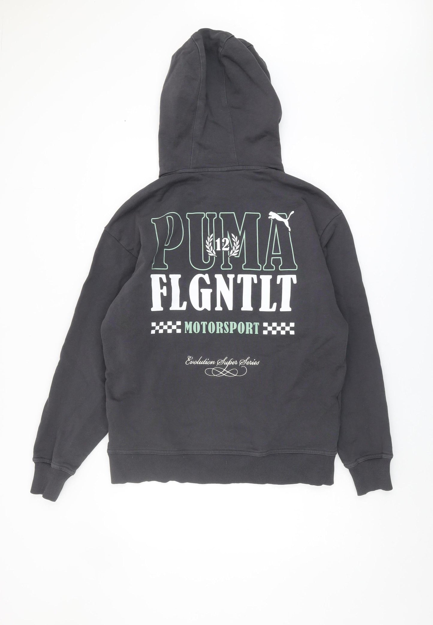 Mens UK Size S PUMA Black Pullover Hoodie