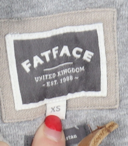 Mens UK Size XS FatFace Grey Full Zip Hoodie