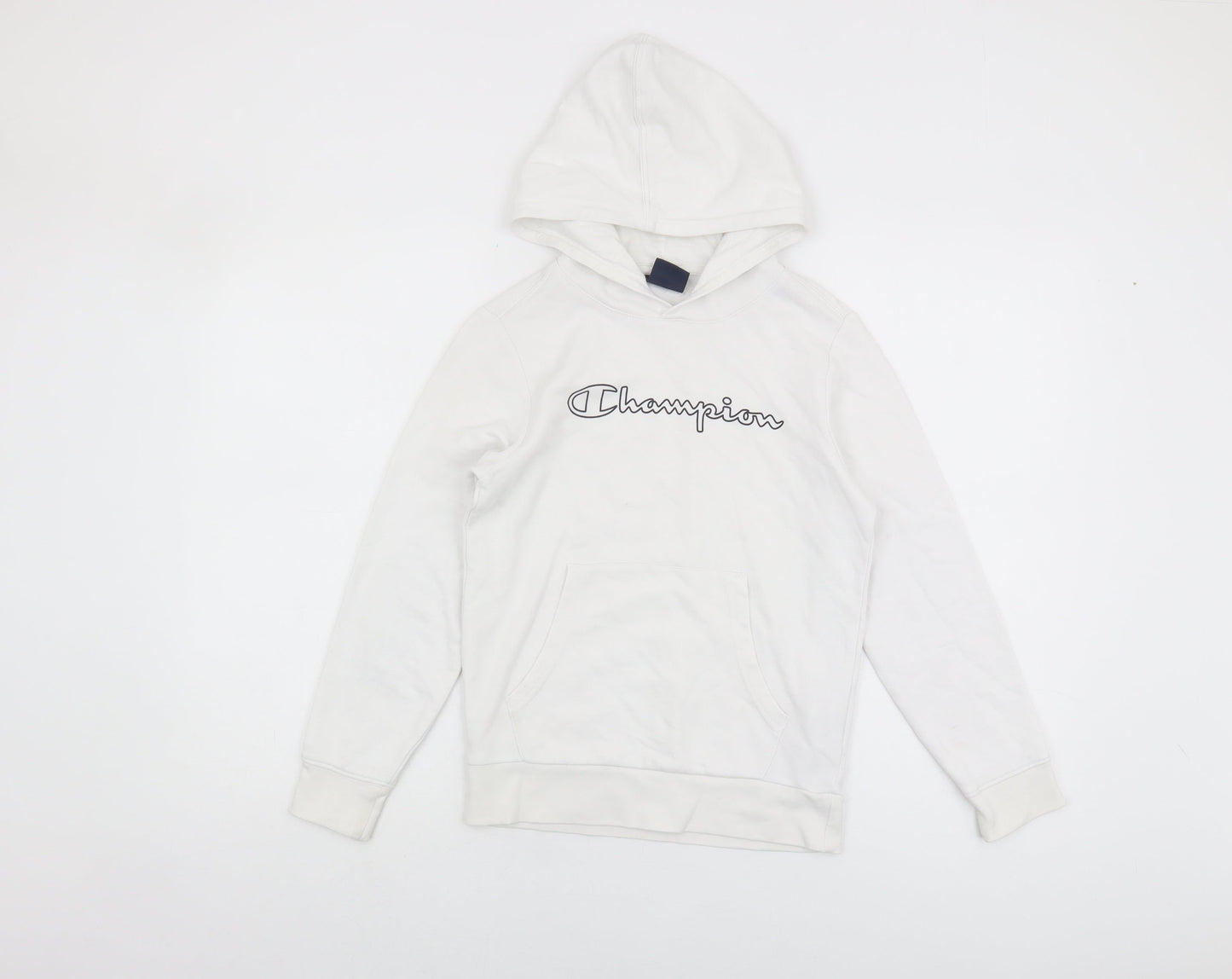 Champion Boys White Pullover Hoodie Size 9-10 Years