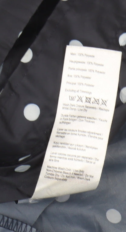 Womens UK Size 8 Joules Black Rain Coat