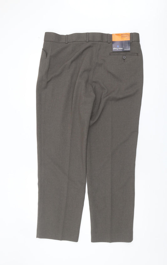 James Pringle Men's Grey Dress Pants, Size 38, New