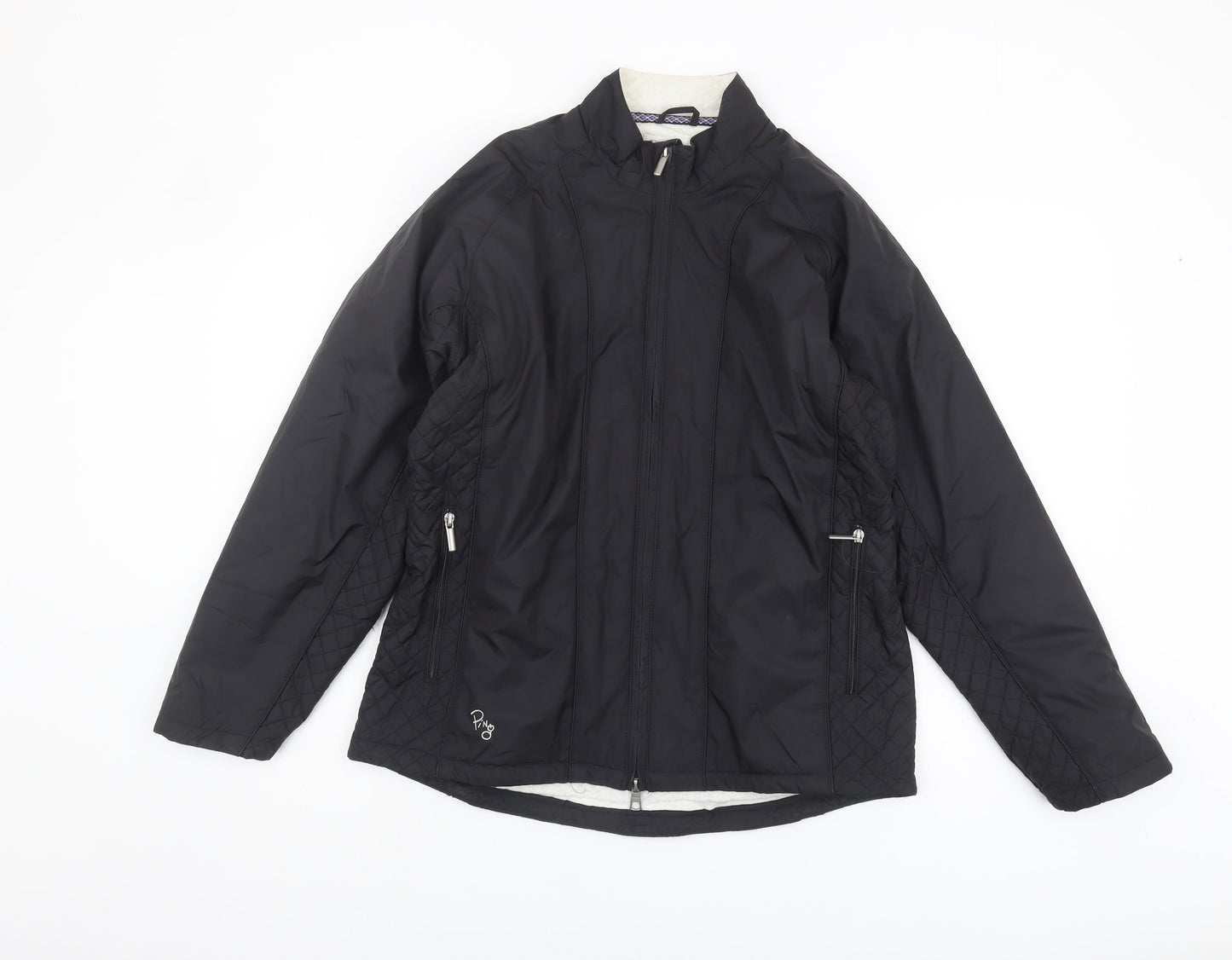 Ping Collection Women's Black Quilted Jacket Size 12