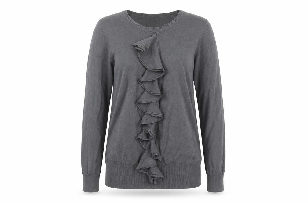 Womens UK Size 10 Laura Ashley Grey Pullover Jumper