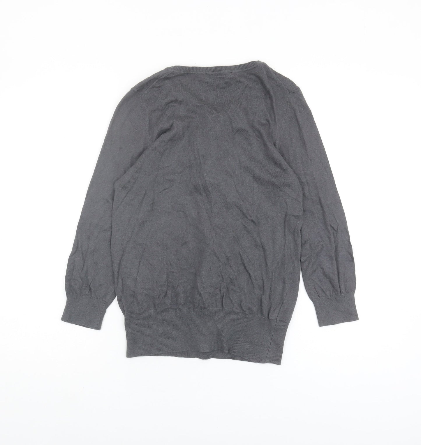 Womens UK Size 10 Laura Ashley Grey Pullover Jumper