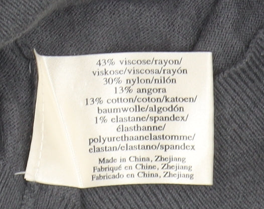 Womens UK Size 10 Laura Ashley Grey Pullover Jumper