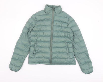 Mountain Warehouse Women's Green Puffer Jacket, Size 10
