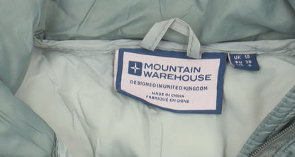 Mountain Warehouse Women's Green Puffer Jacket, Size 10