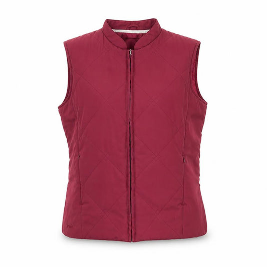 Ping Collection Women's Red Quilted Waistcoat Size 14