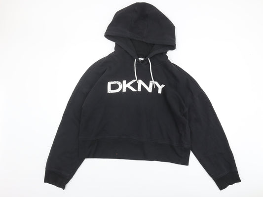 Womens UK Size L DKNY Sport Black Pullover Hoodie