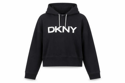 Womens UK Size L DKNY Sport Black Pullover Hoodie