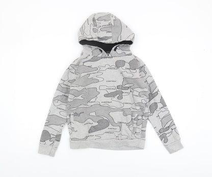 Firetrap Boys Grey Camouflage Hoodie, Size 11-12 Years