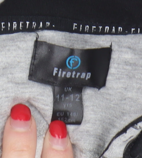 Firetrap Boys Grey Camouflage Hoodie, Size 11-12 Years