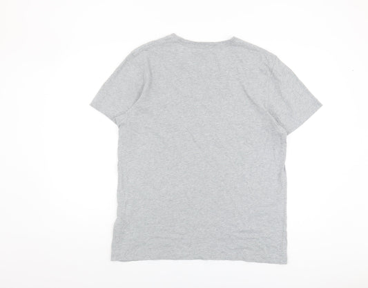Abercrombie & Fitch Grey Men's L Soft Cotton Tee