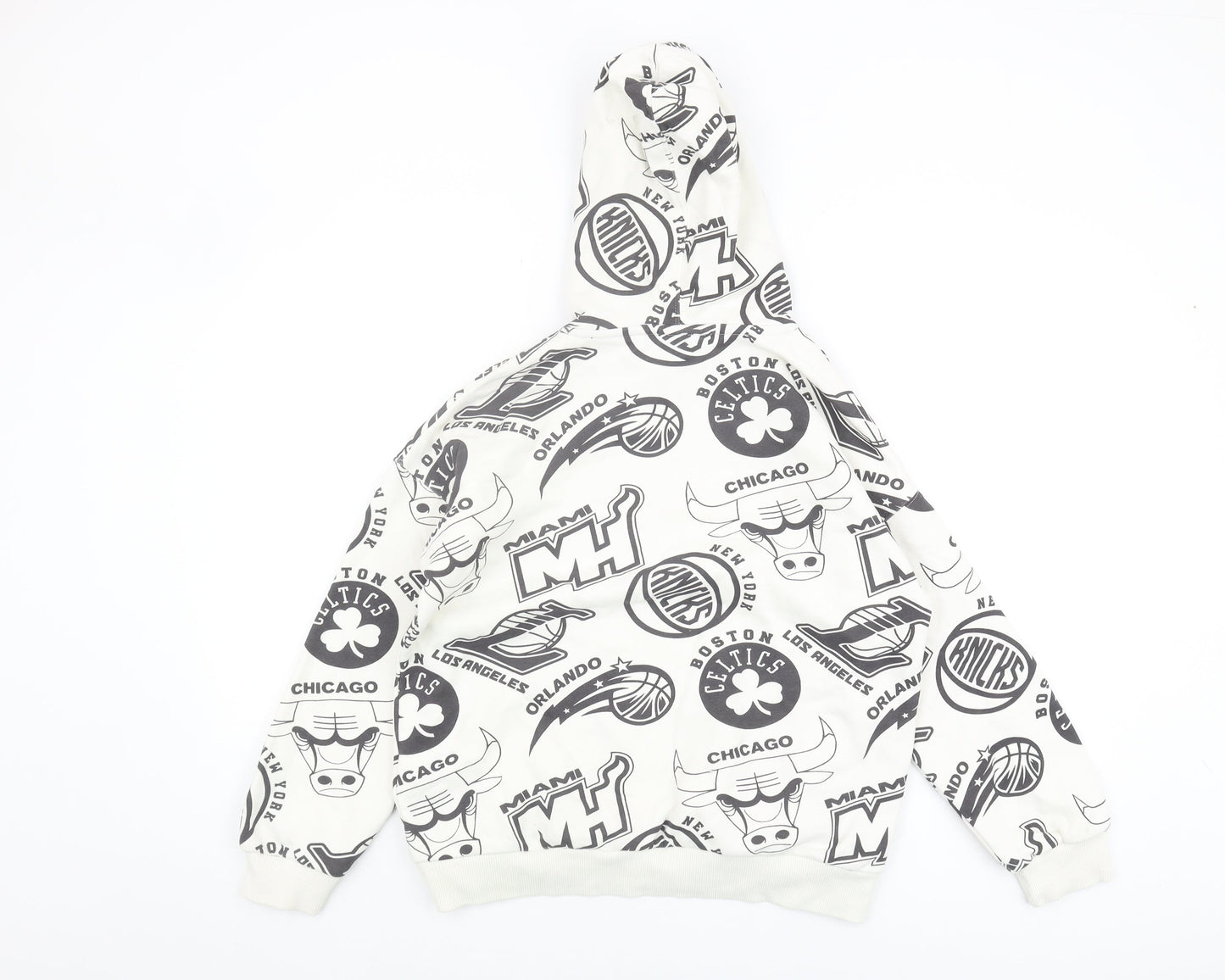 Marks and Spencer Boys White NBA Hoodie 11-12 Years