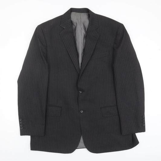Austin Reed Men's Grey Striped Blazer 44R