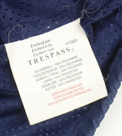 Mens UK Size M Trespass Blue Windbreaker Coat