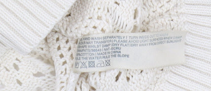 Womens UK Size 8 Fat Face Ivory Pullover Jumper
