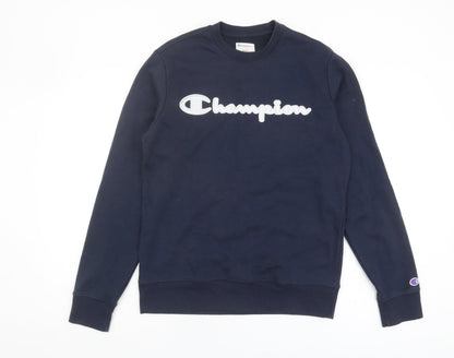 Mens UK Size S Champion Blue Pullover Sweatshirt