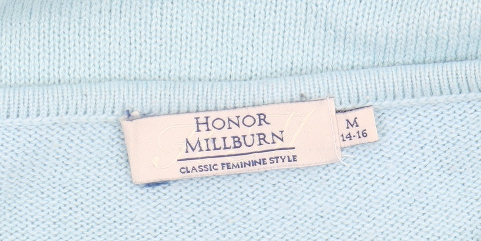 Womens UK Size M Honor Millburn Blue Pullover Jumper